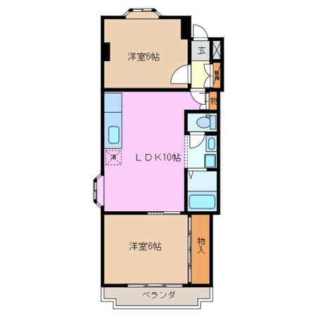 川越富洲原駅 徒歩12分 2階の物件間取画像